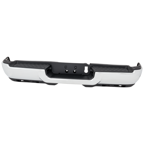 RAM 2500/3500 19-22 STEP BUMPER, FACE BAR ONLY, w/o Pad and Pad Provision, w/o Mounting Bracket, Assembly, Chrome, w/o Park Assist Sensor Holes, w/ Fog Light Holes