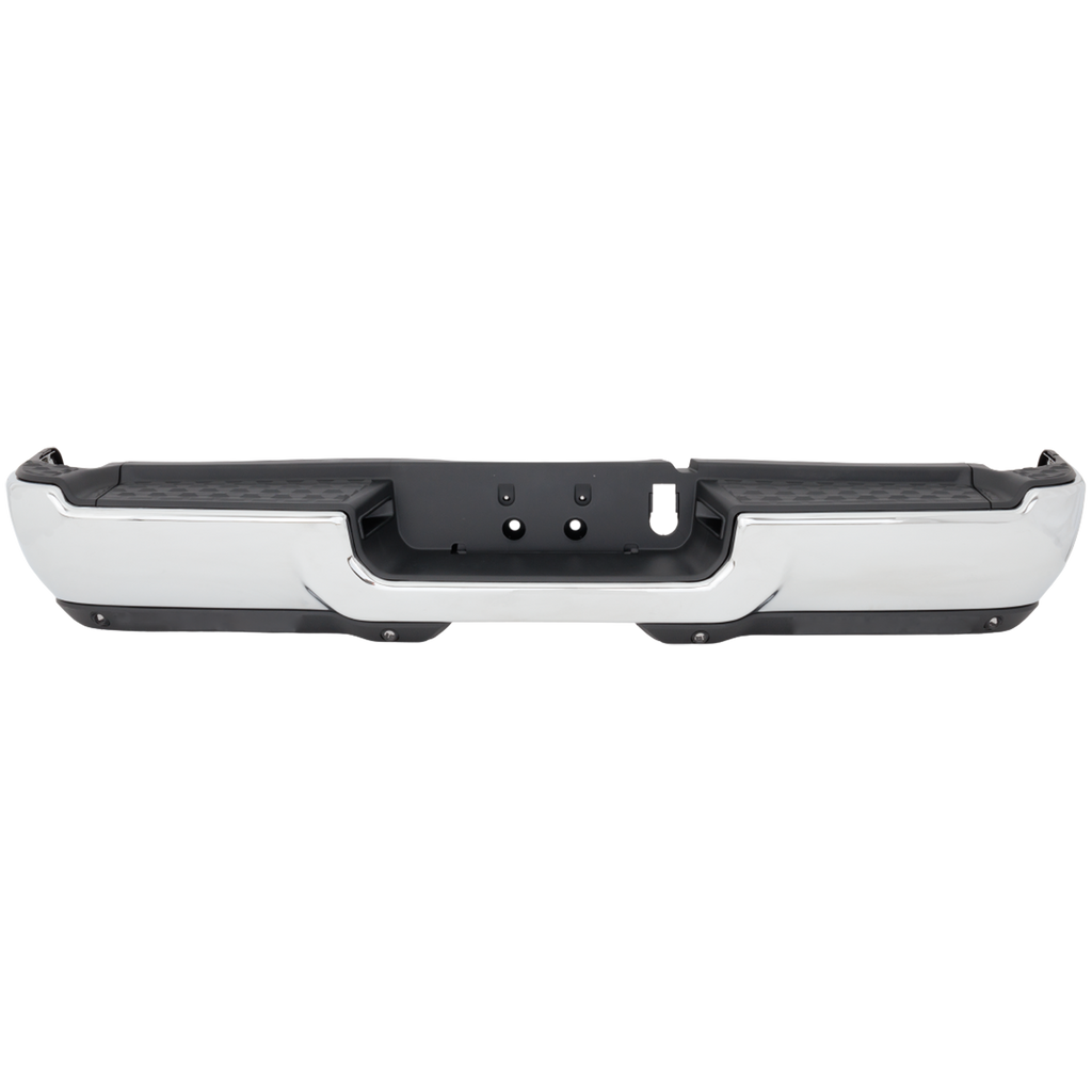 RAM 2500/3500 19-22 STEP BUMPER, FACE BAR ONLY, w/o Pad and Pad Provision, w/o Mounting Bracket, Assembly, Chrome, w/ Park Assist Sensor Holes, w/o Fog Light Holes, Single Rear Wheels