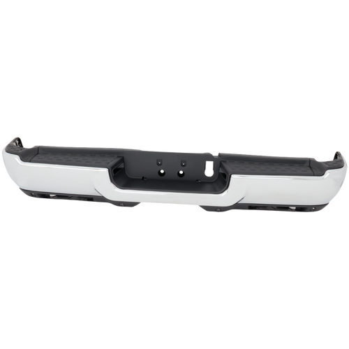 RAM 2500/3500 19-22 STEP BUMPER, FACE BAR ONLY, w/o Pad and Pad Provision, w/o Mounting Bracket, Assembly, Chrome, w/ Park Assist Sensor Holes, w/ Fog Light Holes, Single Rear Wheels