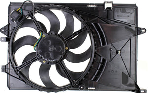 SONIC 12-20 RADIATOR FAN ASSEMBLY, Single Fan, 1.4L , Man Trans, Hatchback/Sdn, Includes resistor