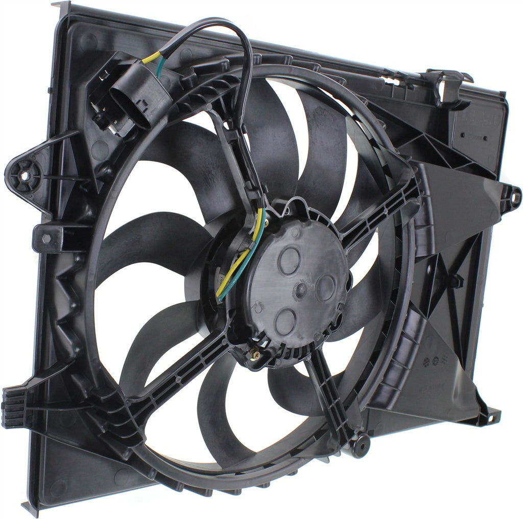 SONIC 12-20 RADIATOR FAN ASSEMBLY, Single Fan, 1.4L , Man Trans, Hatchback/Sdn, Includes resistor