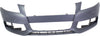 A4 09-12 FRONT BUMPER COVER, Primed, w/o S-Line Pkg, w/ Headlight Washer Holes, Sedan/Wagon