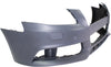 Front Bumper Cover Primed For 2009-2012 Audi A4 Without S-Line Pkg With Headlight Washer Holes Sedan Replacement REPA010306P