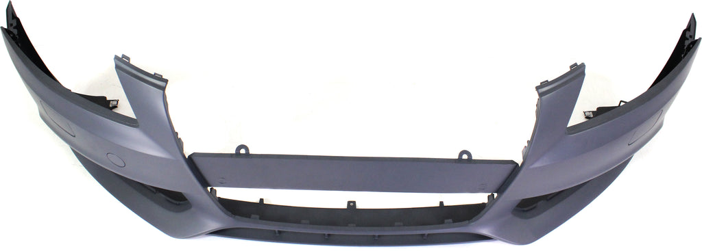 Front Bumper Cover Primed For 2009-2012 Audi A4 Without S-Line Pkg With Headlight Washer Holes Sedan Replacement REPA010306P