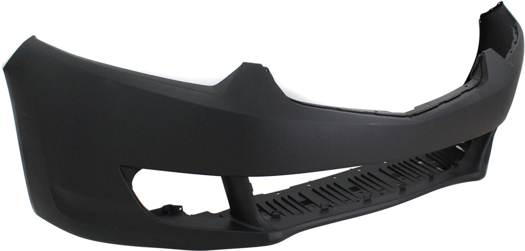 Front Bumper Cover Primed For 2009-2010 Acura TSX Without Headlight Washer and Parking Aid Snsr Holes Sedan Replacement REPA010307P