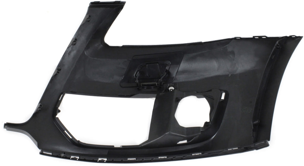 Front Bumper Cover Right Passenger Side Primed For 2009-2012 Audi Q5 With Parking Aid Snsr Holes and Headlight Washer Holes Without S-Line Pkg Sedan Replacement REPA010333P