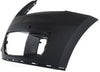 Front Bumper Cover Left Driver Side Primed For 2009-2012 Audi Q5 With Parking Aid Snsr Holes and Headlight Washer Holes Without S-Line Pkg Sedan Replacement REPA010334P