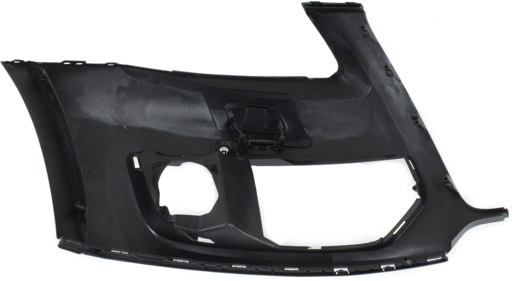 Front Bumper Cover Left Driver Side Primed For 2009-2012 Audi Q5 With Parking Aid Snsr Holes and Headlight Washer Holes Without S-Line Pkg Sedan Replacement REPA010334P