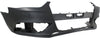 Front Bumper Cover Primed For 2013-2016 Audi A4 With Headlight Washer Holes Replacement REPA010337P