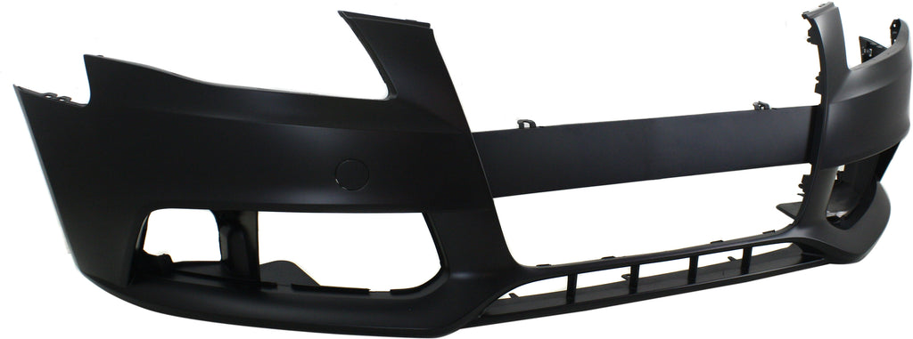 Front Bumper Cover Primed For 2009-2012 Audi A4 Without S-Line Pkg Without Headlight Washer Holes Sedan CAPA Replacement REPA010339PQ
