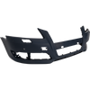Front Bumper Cover Primed For 2009-2013 Audi A3 Without Sport Pkg With Headlight Washer Holes and Parking Aid Snsr Holes Replacement REPA010340P