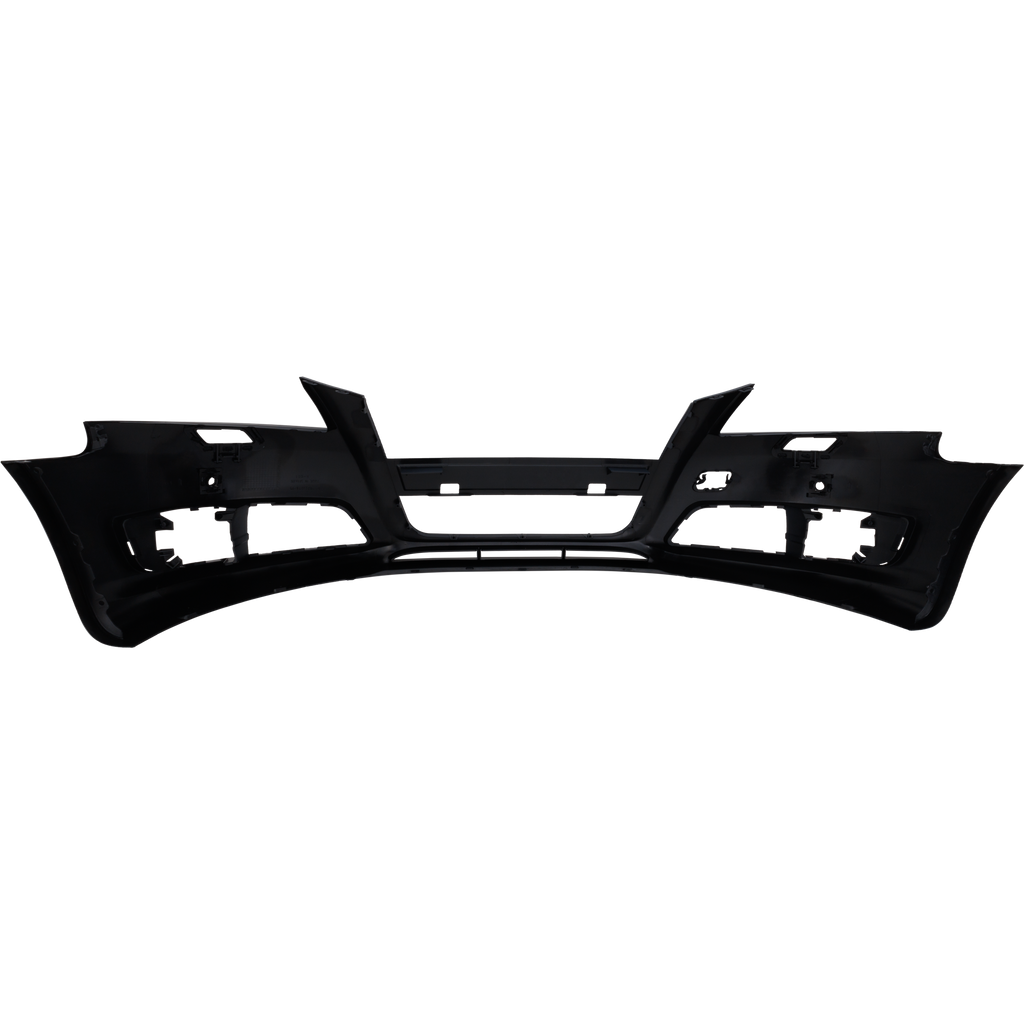 Front Bumper Cover Primed For 2009-2013 Audi A3 Without Sport Pkg With Headlight Washer Holes and Parking Aid Snsr Holes Replacement REPA010340P