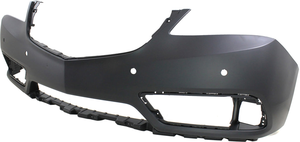 Front Bumper Cover Primed For 2014-2016 Acura MDX With Parking Aid Sensor Holes and Adaptive Cruise Control Replacement REPA010349P