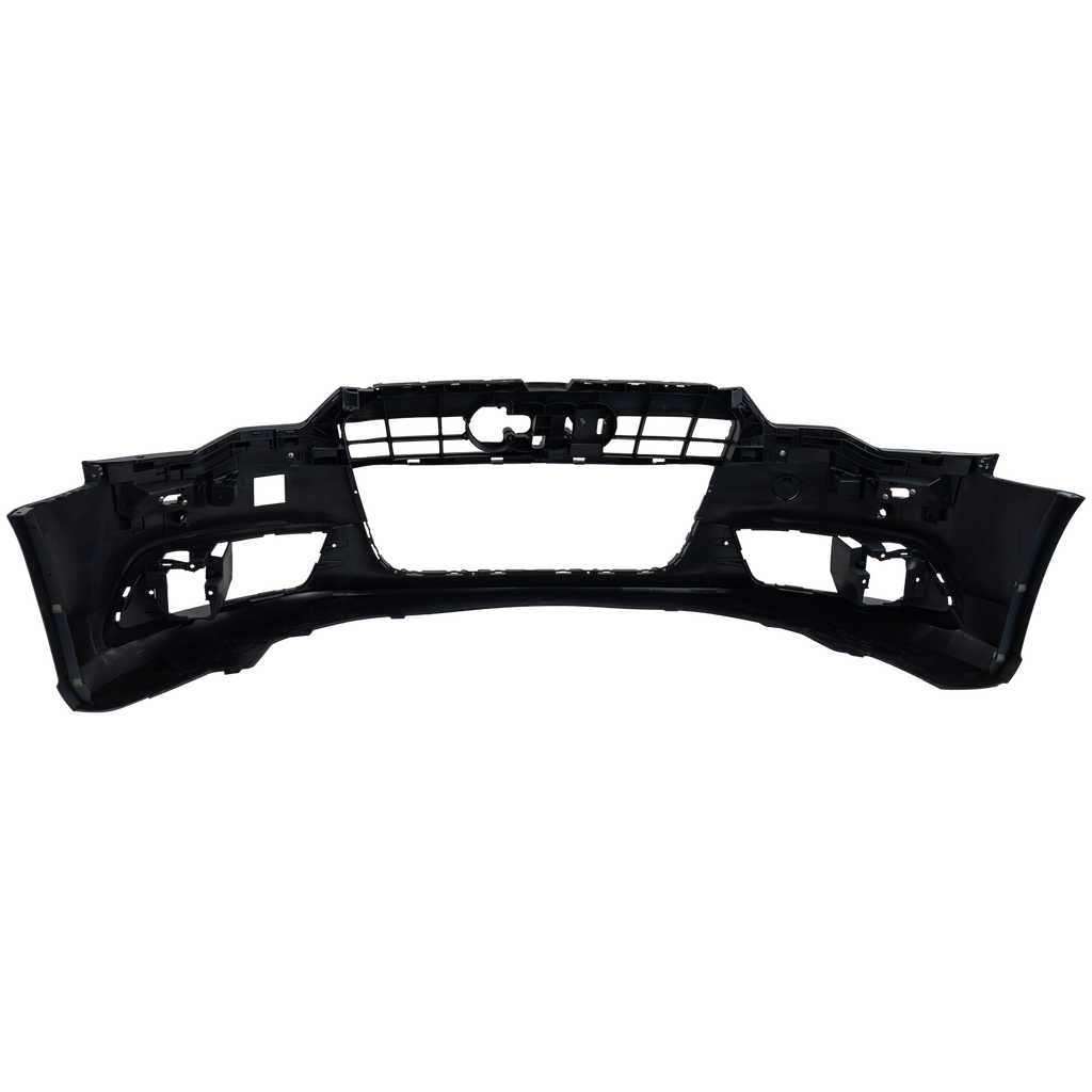 A6 12-15 FRONT BUMPER COVER, Primed, w/o S-Line Pkg, w/ Parking Aid Snsr Holes, w/o IPAS Holes - CAPA