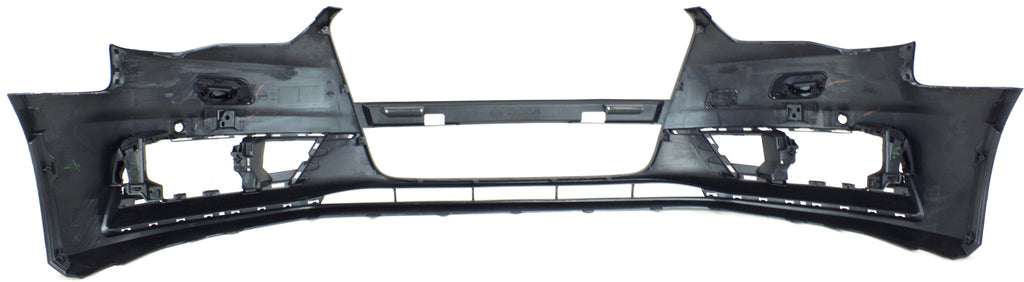 Front Bumper Cover Primed For 2015-2016 Audi A3 Without Headlight Washer Holes and Parallel Park Assist Sensor Holes With Parking Aid Sensor Holes Replacement REPA010362P