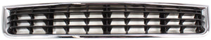 A4 02-05 FRONT BUMPER GRILLE, Center, Chrome Shell/Ptd-Black Insert