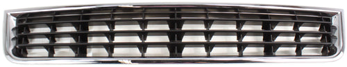 A4 02-05 FRONT BUMPER GRILLE, Center, Chrome Shell/Ptd-Black Insert