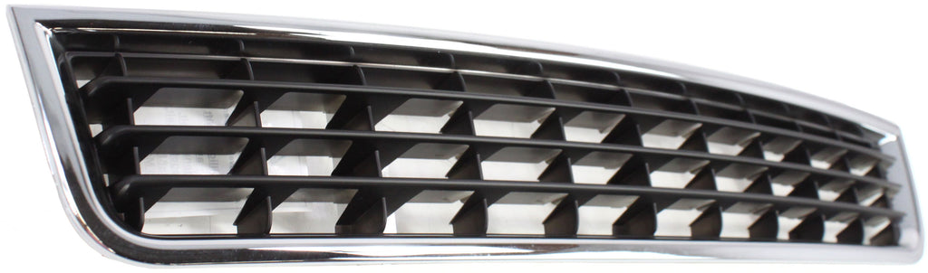 A4 02-05 FRONT BUMPER GRILLE, Center, Chrome Shell/Ptd-Black Insert