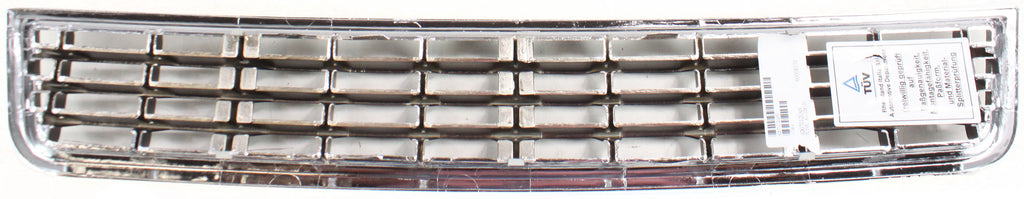 A4 02-05 FRONT BUMPER GRILLE, Center, Chrome Shell/Ptd-Black Insert