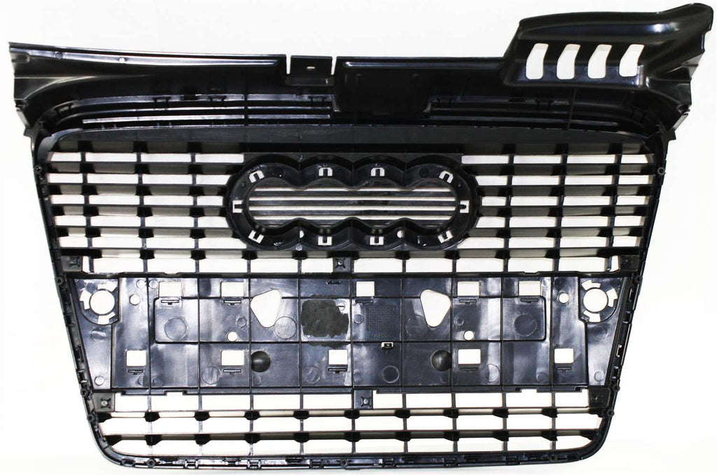 A4 / A4 QUATTRO 05-08 GRILLE, Black Shell and Insert, w/o S-Line Package