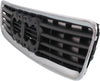 A4 99-02 GRILLE, Hood Mount, Chrome Shell/Primed Insert, From VIN X200001, Early Design