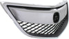 RDX 13-15 GRILLE, Chrome Shell/Painted Black Insert, w/ Chrome Upper Bar