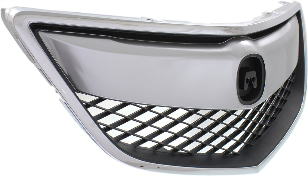RDX 13-15 GRILLE, Chrome Shell/Painted Black Insert, w/ Chrome Upper Bar