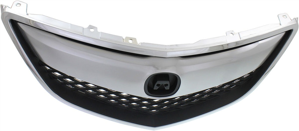 RDX 13-15 GRILLE, Chrome Shell/Painted Black Insert, w/ Chrome Upper Bar