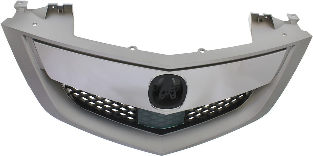 MDX 10-13 GRILLE, Painted Silver Shell and Insert, w/ Upper Bar, w/ Advance Package Model