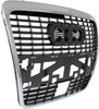 A6/S6 09-11 GRILLE, Chrome Shell/Painted Gray Insert