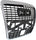 A6/S6 09-11 GRILLE, Chrome Shell/Painted Gray Insert