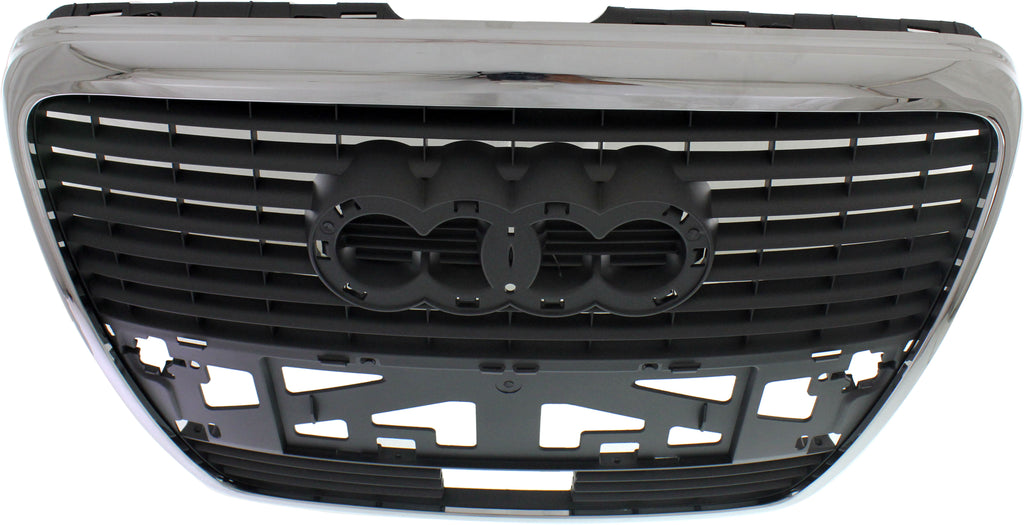 A6/S6 09-11 GRILLE, Chrome Shell/Painted Gray Insert