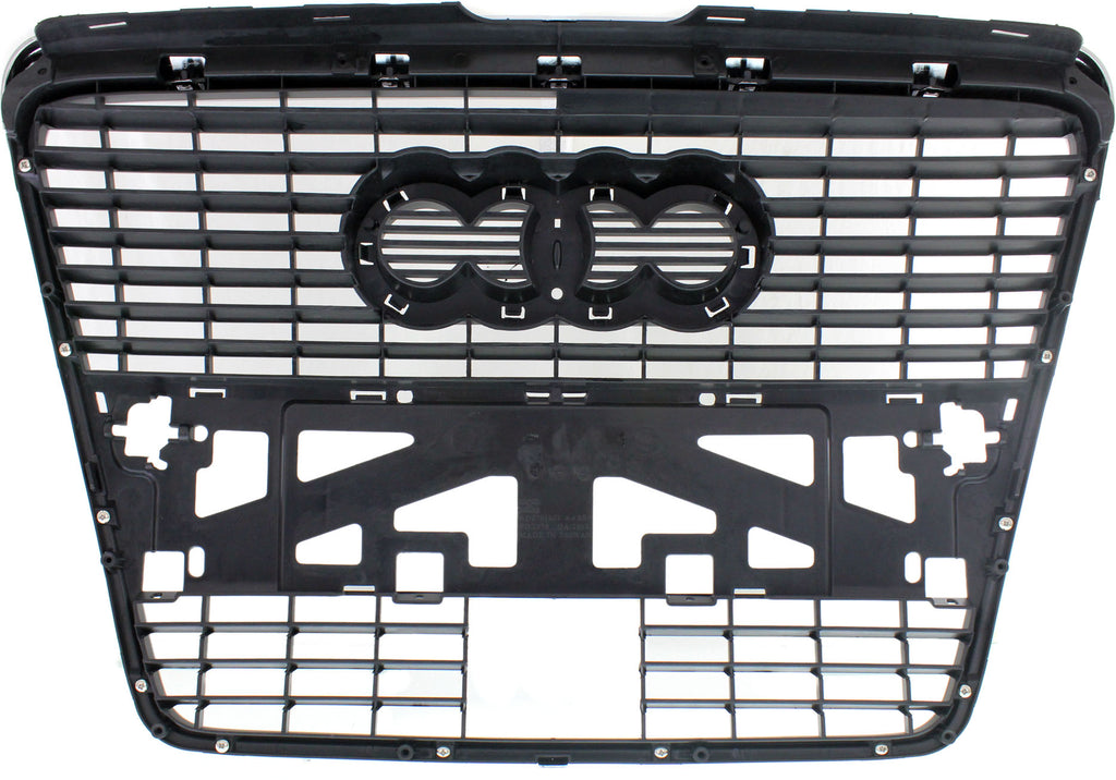 A6/S6 09-11 GRILLE, Chrome Shell/Painted Gray Insert