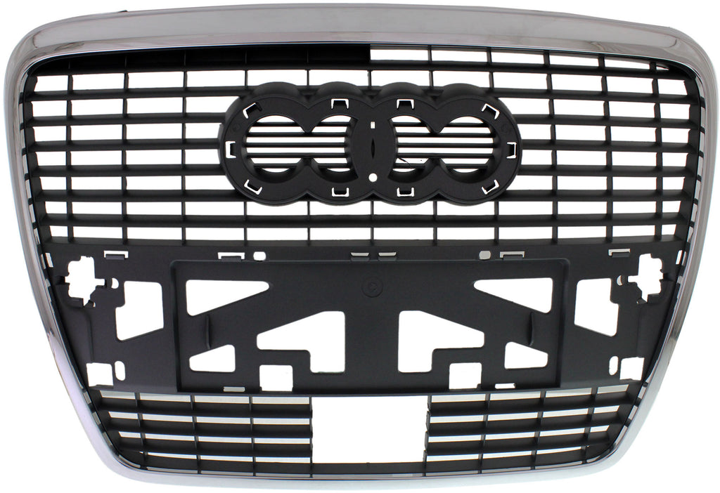 A6/S6 09-11 GRILLE, Chrome Shell/Painted Gray Insert