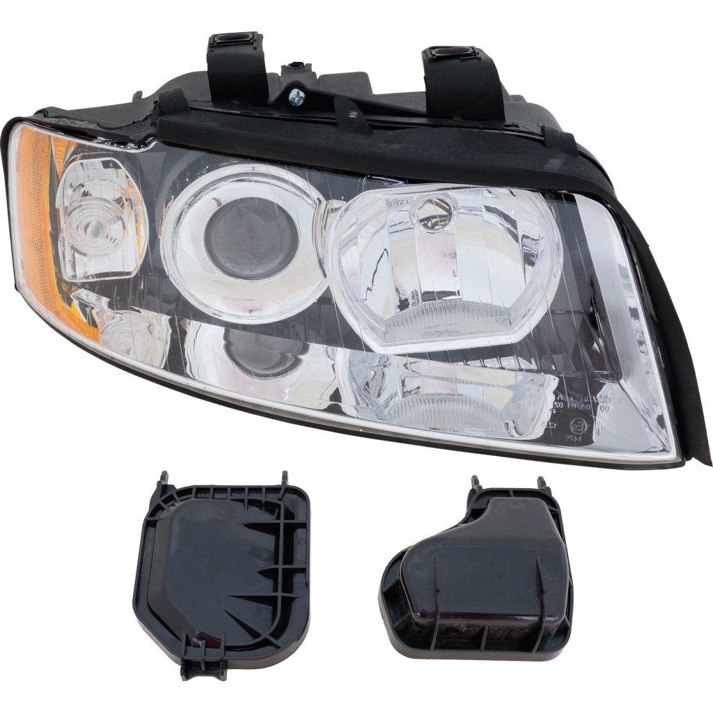 A4 02-05/S4 02-02 HEAD LAMP RH, Lens and Housing, Halogen
