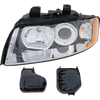 A4 02-05/S4 02-02 HEAD LAMP LH, Lens and Housing, Halogen