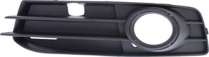A3 09-13 FRONT FOG LAMP MOLDING LH, Black, w/ Black Trim, w/ Sport Pkg