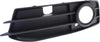 A3 09-13 FRONT FOG LAMP MOLDING LH, Black, w/ Black Trim, w/ Sport Pkg