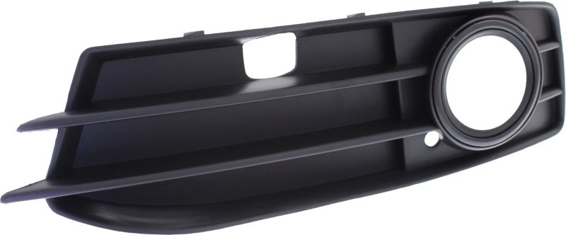 A3 09-13 FRONT FOG LAMP MOLDING LH, Black, w/ Black Trim, w/ Sport Pkg