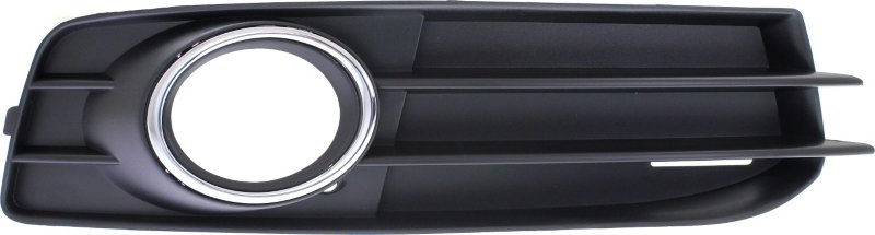 A3 09-13 FRONT FOG LAMP MOLDING RH, Black, w/ Chrome Trim, w/ Sport Pkg