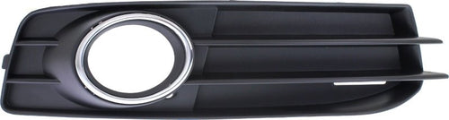 A3 09-13 FRONT FOG LAMP MOLDING RH, Black, w/ Chrome Trim, w/ Sport Pkg