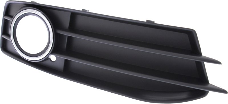 A3 09-13 FRONT FOG LAMP MOLDING RH, Black, w/ Chrome Trim, w/ Sport Pkg