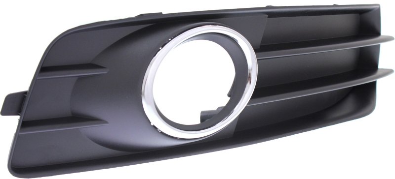 A3 09-13 FRONT FOG LAMP MOLDING RH, Black, w/ Chrome Trim, w/ Sport Pkg