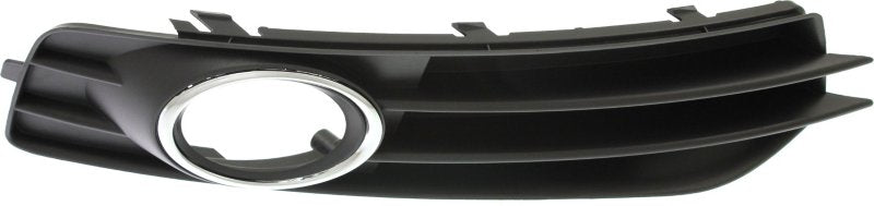 A3 09-13 FRONT FOG LAMP MOLDING RH, Black, w/ Chrome Trim, w/ Sport Pkg