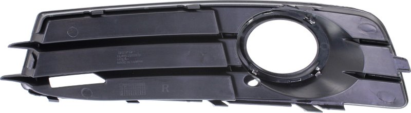 A3 09-13 FRONT FOG LAMP MOLDING RH, Black, w/ Chrome Trim, w/ Sport Pkg