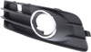 A3 09-13 FRONT FOG LAMP MOLDING LH, Black, w/ Chrome Trim, w/ Sport Pkg