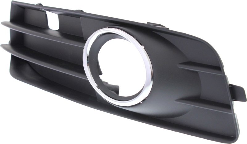A3 09-13 FRONT FOG LAMP MOLDING LH, Black, w/ Chrome Trim, w/ Sport Pkg