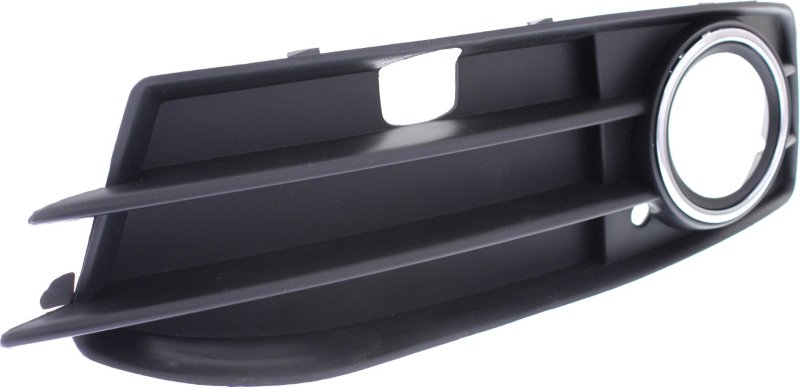A3 09-13 FRONT FOG LAMP MOLDING LH, Black, w/ Chrome Trim, w/ Sport Pkg