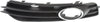 A3 09-13 FRONT FOG LAMP MOLDING LH, Black, w/ Chrome Trim, w/ Sport Pkg