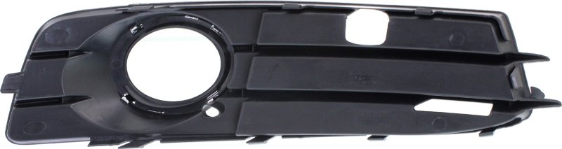 A3 09-13 FRONT FOG LAMP MOLDING LH, Black, w/ Chrome Trim, w/ Sport Pkg